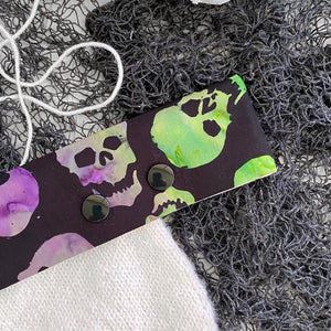 Halloween Watercolor Skull DPN Holder